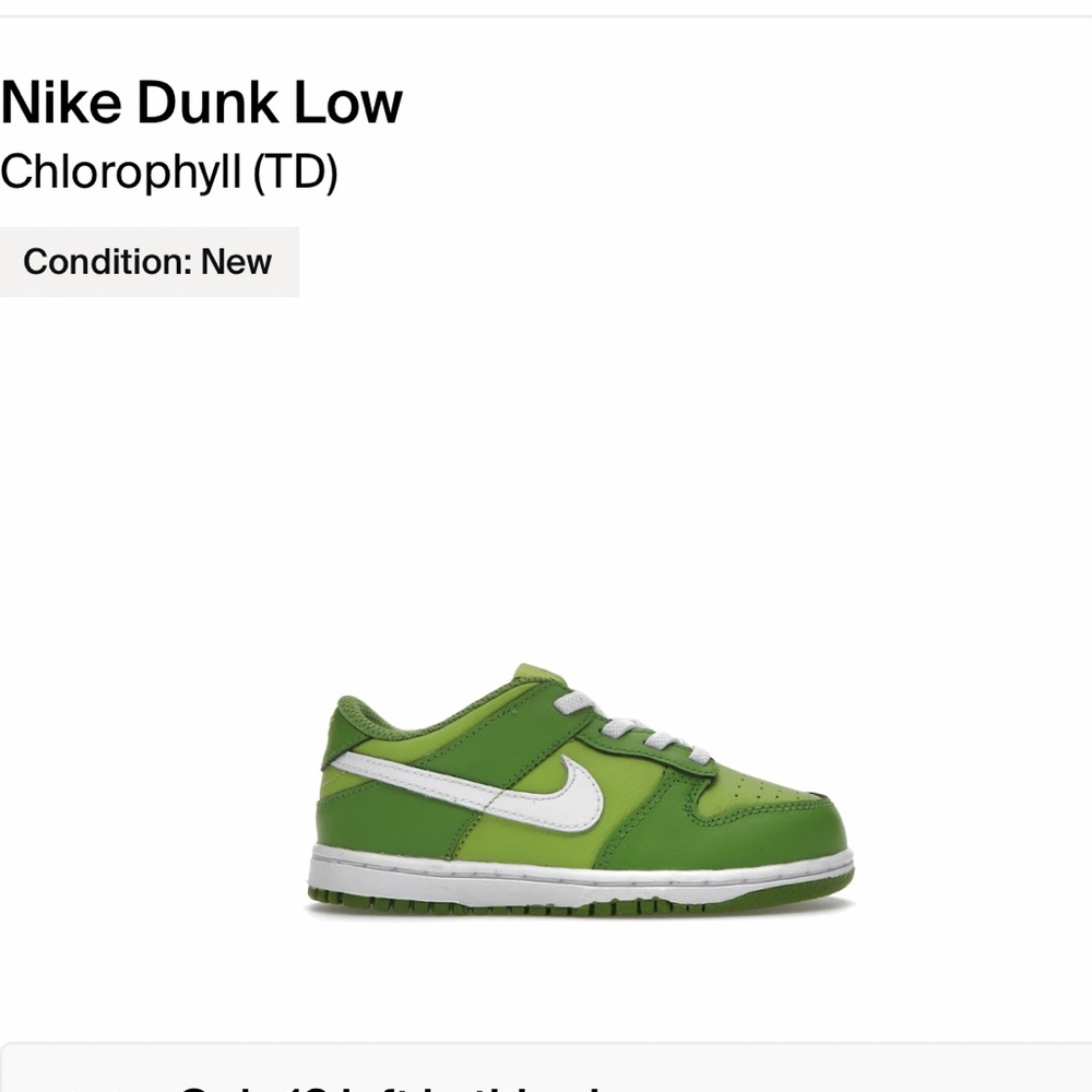 Nike Dunk Low Toddler